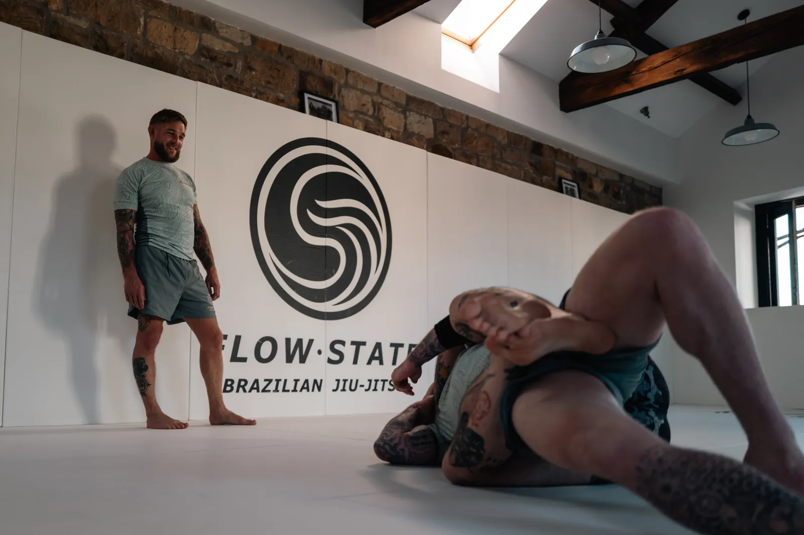 Inside Flow State BJJ academy in Barnsley
