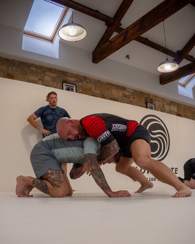 Wrestling training at Flow State BJJ
