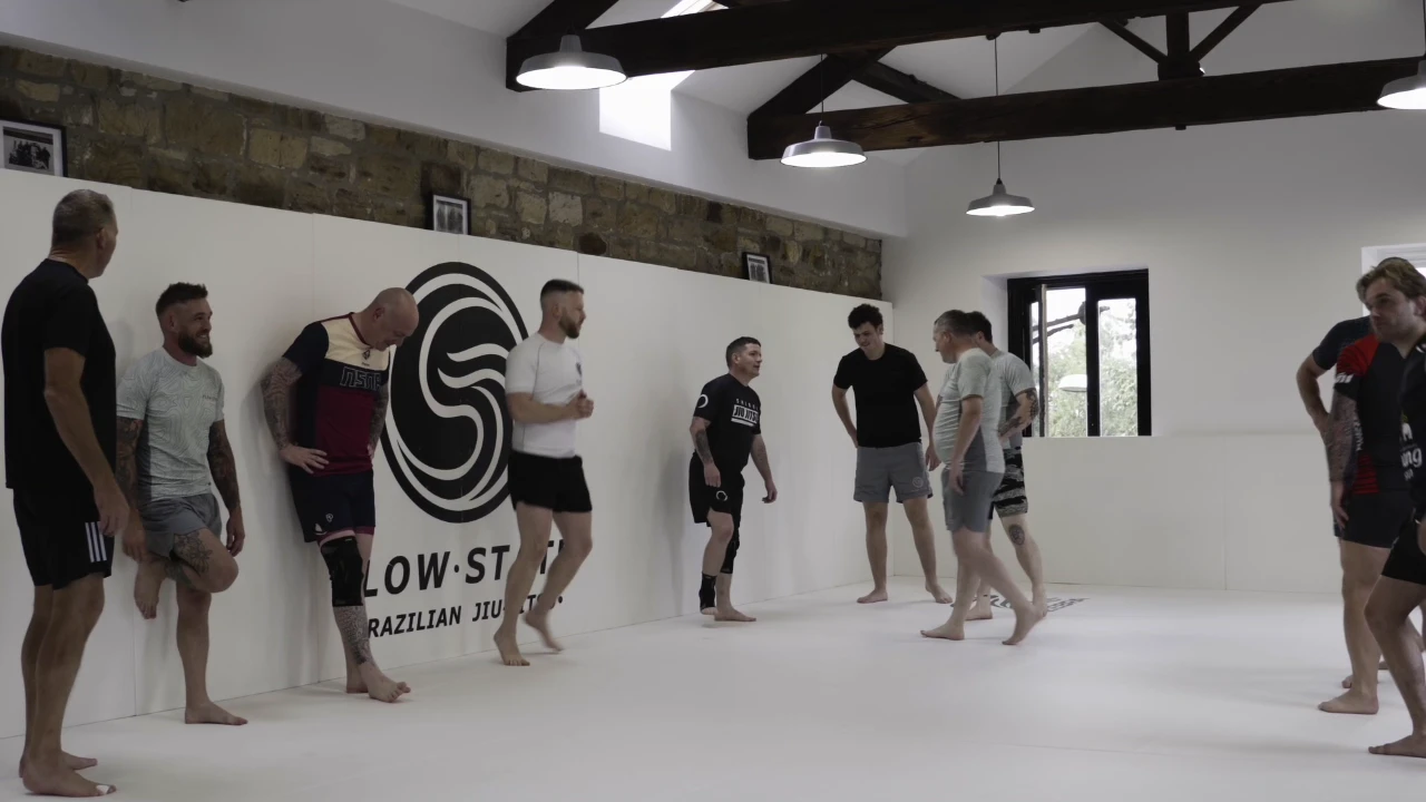 Flow State BJJ training session video showing real classes, coaching and the gym environment in Barnsley.